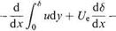 The momentum integral equation