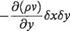 The equation of continuity or conservation of mass