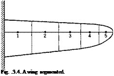 Подпись: Fig. .3.4. A wing segmented. 