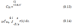 Подпись: CXi = Cl 7ГА/І’ (9.13) 4 i 2 irl2w0 J r(z) dz. -I/2 (9.14) 