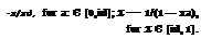 Подпись: -x/xd, for а: Є [0,id]; x — 1/(1 — xa), for x Є [id, 1].