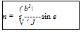 Подпись: ( b2 n = r sin в V r J 