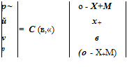 Подпись: p~ o - X+M й = C (в,«) x+ v в p (o - X+M) 