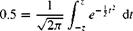 Univariate Gaussian distribution