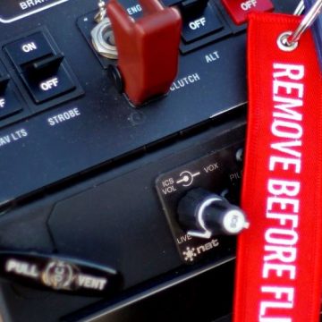 Remove Before Flight Keyring